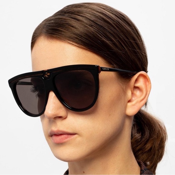 NEW GUCCI BURGUNDY SUNGLASSES GUCCI WOMEN AVIATOR EYEWEAR - Picture 4 of 6